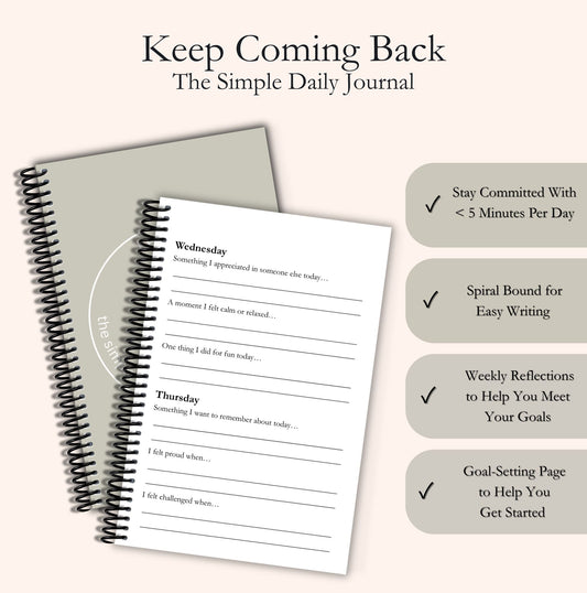 Keep Coming Back – the simple daily journal. Made by an Austin therapist, for her fellow humans :) | CRÈME