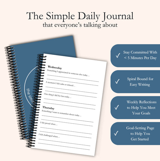 Keep Coming Back – Simple Daily Gratitude Journal for Women & Men