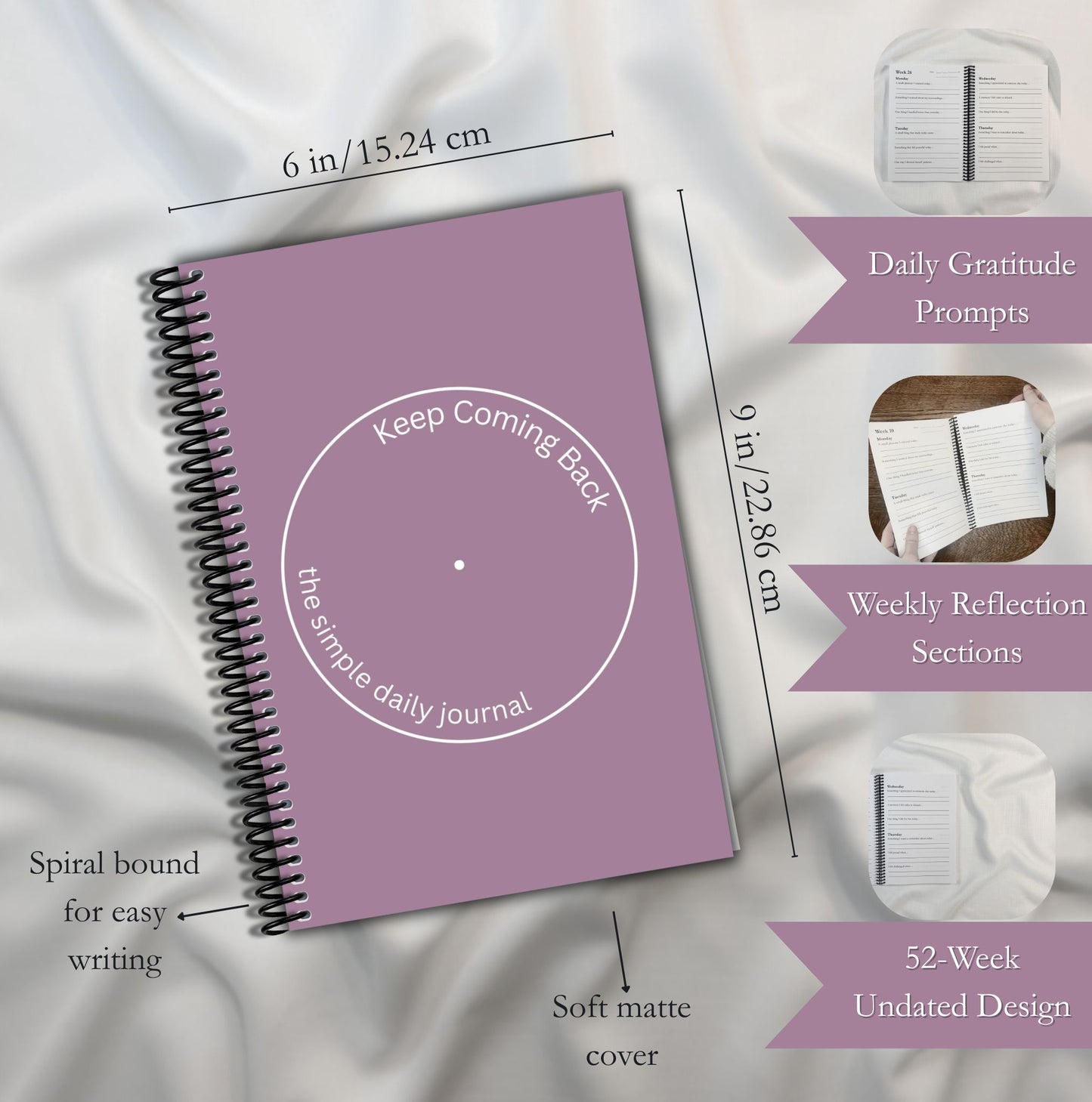 Keep Coming Back – the simple daily journal. Made by an Austin therapist, for her fellow humans :) | BLUSH