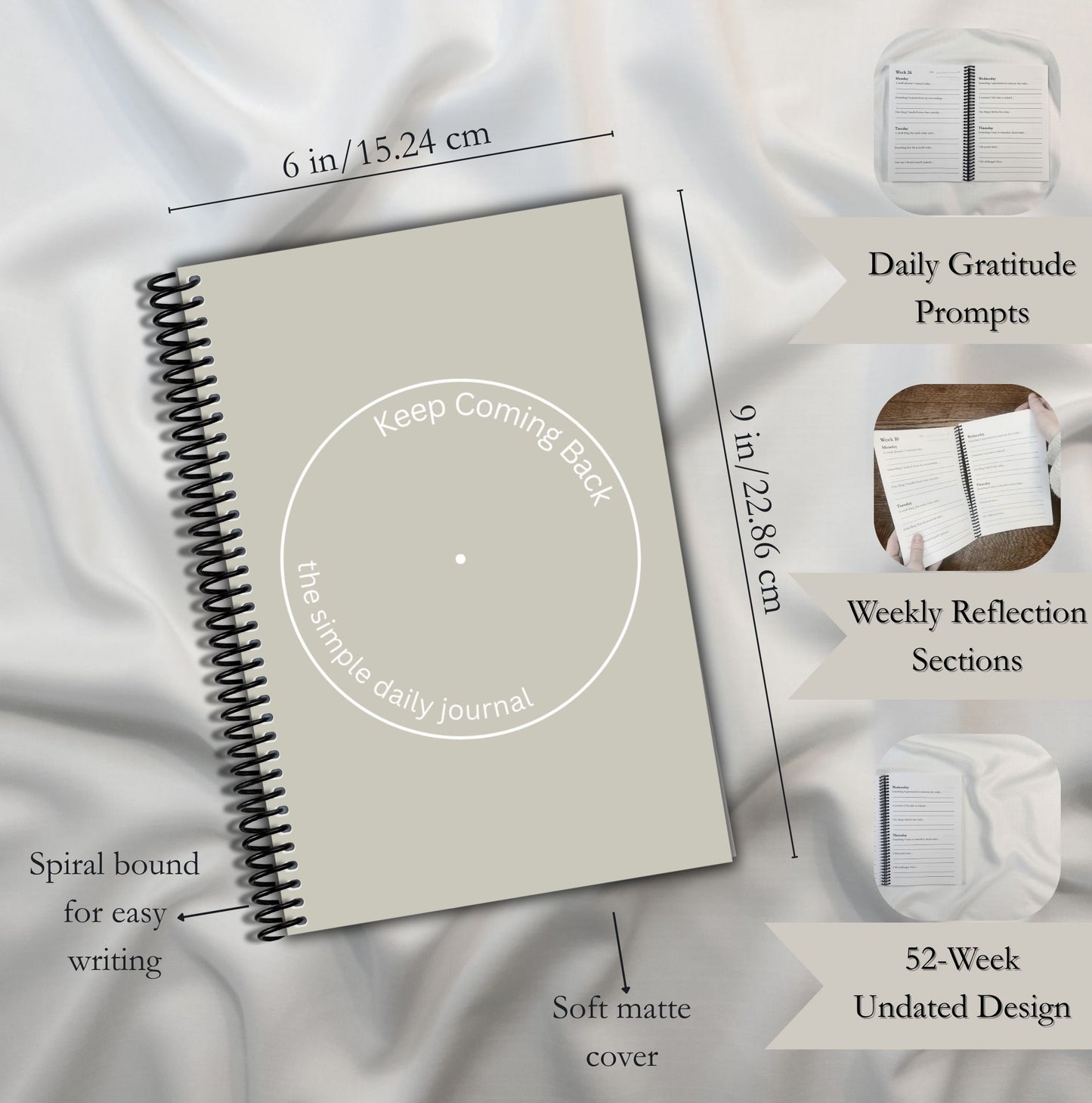 Keep Coming Back – the simple daily journal. Made by an Austin therapist, for her fellow humans :) | CRÈME