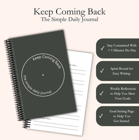 Keep Coming Back – the simple daily journal. Made by an Austin therapist, for her fellow humans :) | SLATE